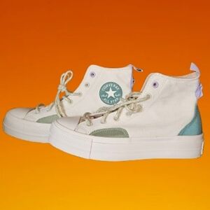 Converse Lift High-Top Sneakers In Egret/Oat Milk/Algae Coast